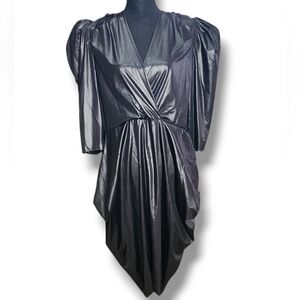 Vintage 80s Stash Faux Leather Dress